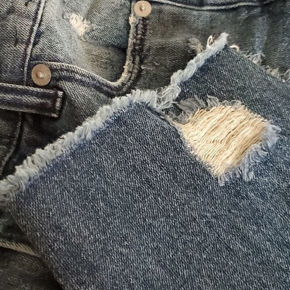 EXPRESS JEANS Distressed Girlfriend Fit - Sz. 2 - Picture 5 of 5